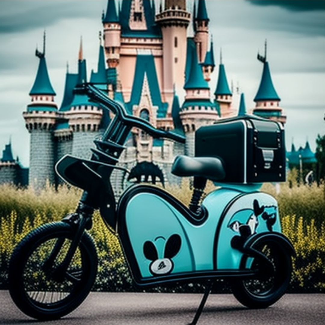 AI-generated Disneyland e-bike