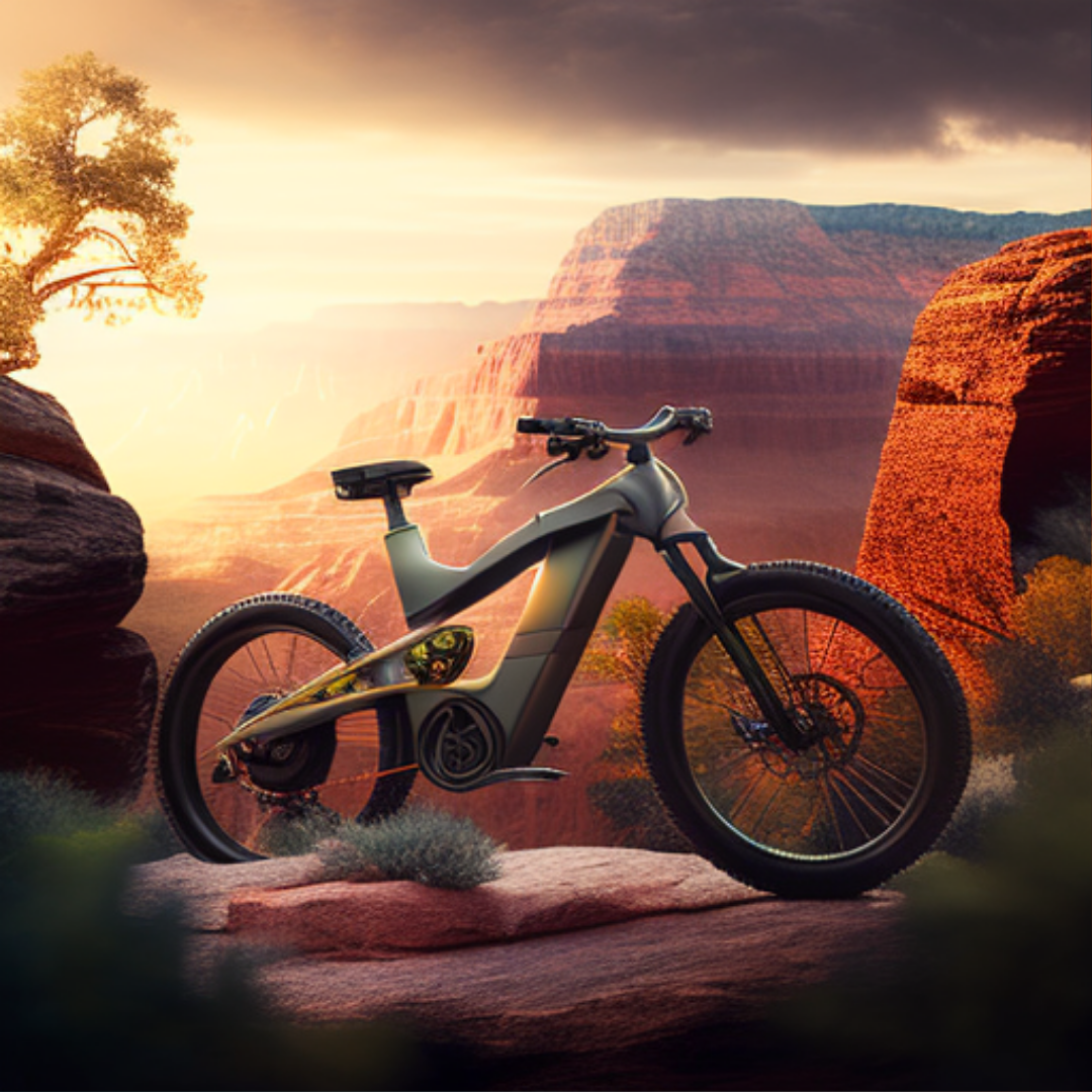 AI-generated Grand Canyon e-bike