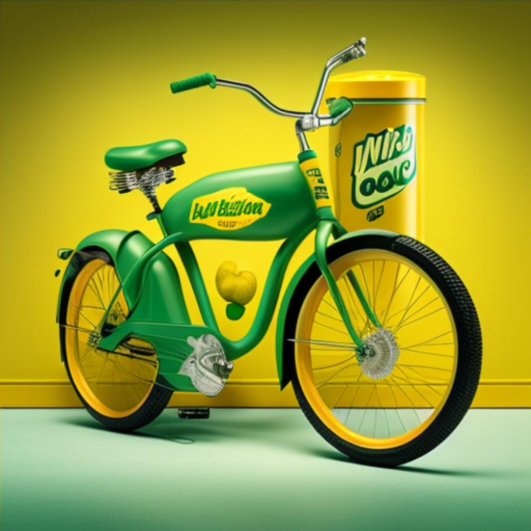 AI-generated Mountain Dew e-bike