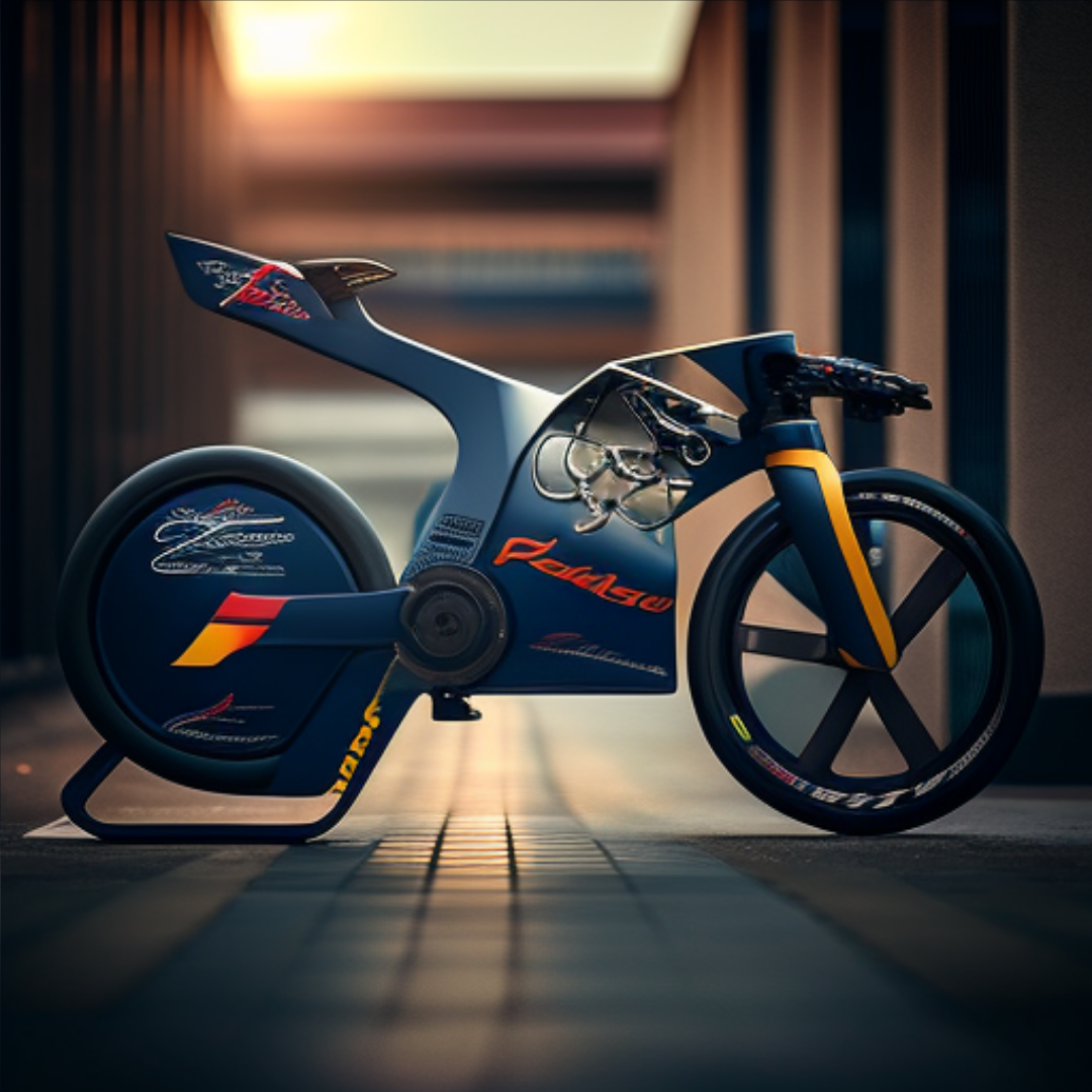 AI-generated Red Bull Racing e-bike