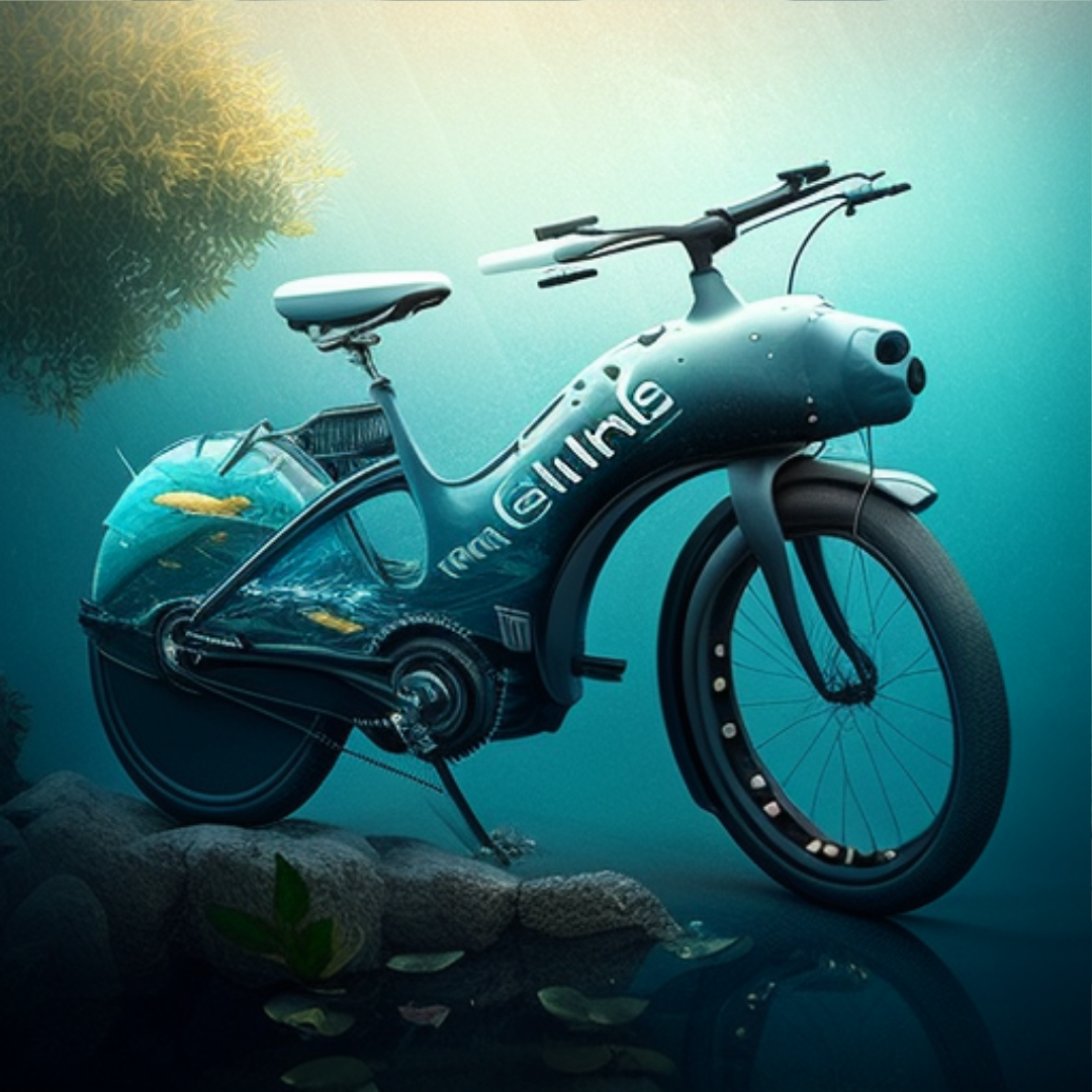 AI-generated Sea World e-bike