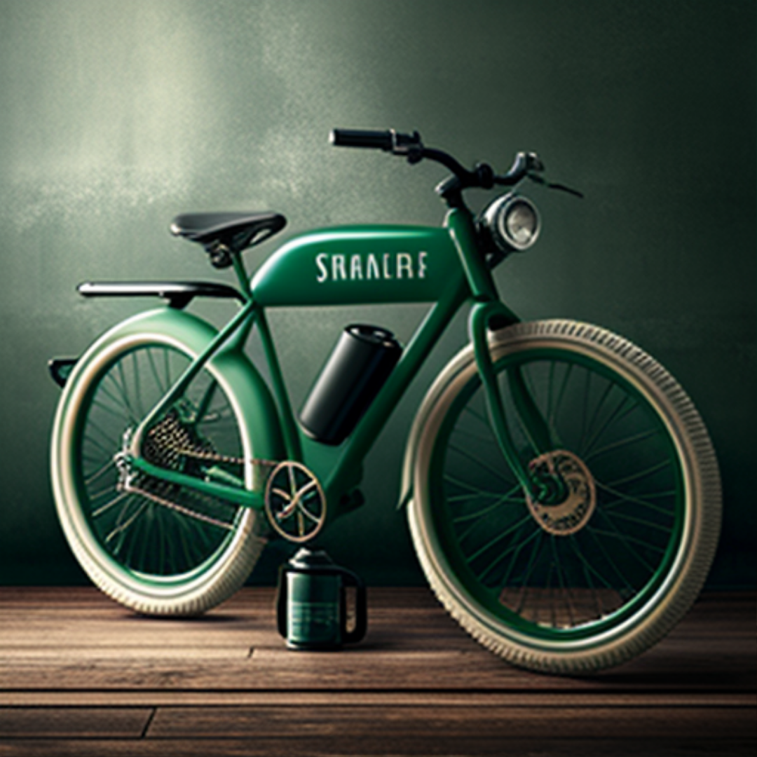AI-generated Starbucks e-bike