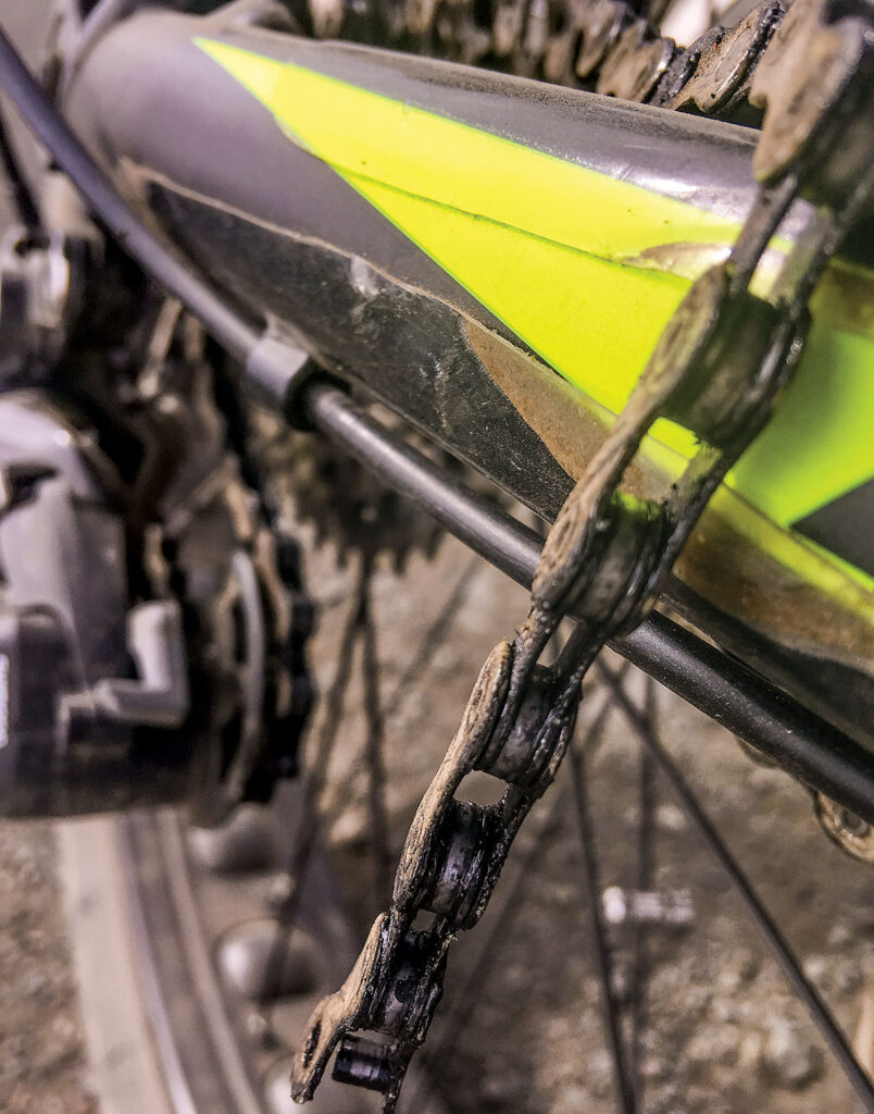 Dirty chains can wear your bike's parts down fast