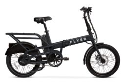 Black Flyer™ Folding Cargo E-Bike drive side thumbnail