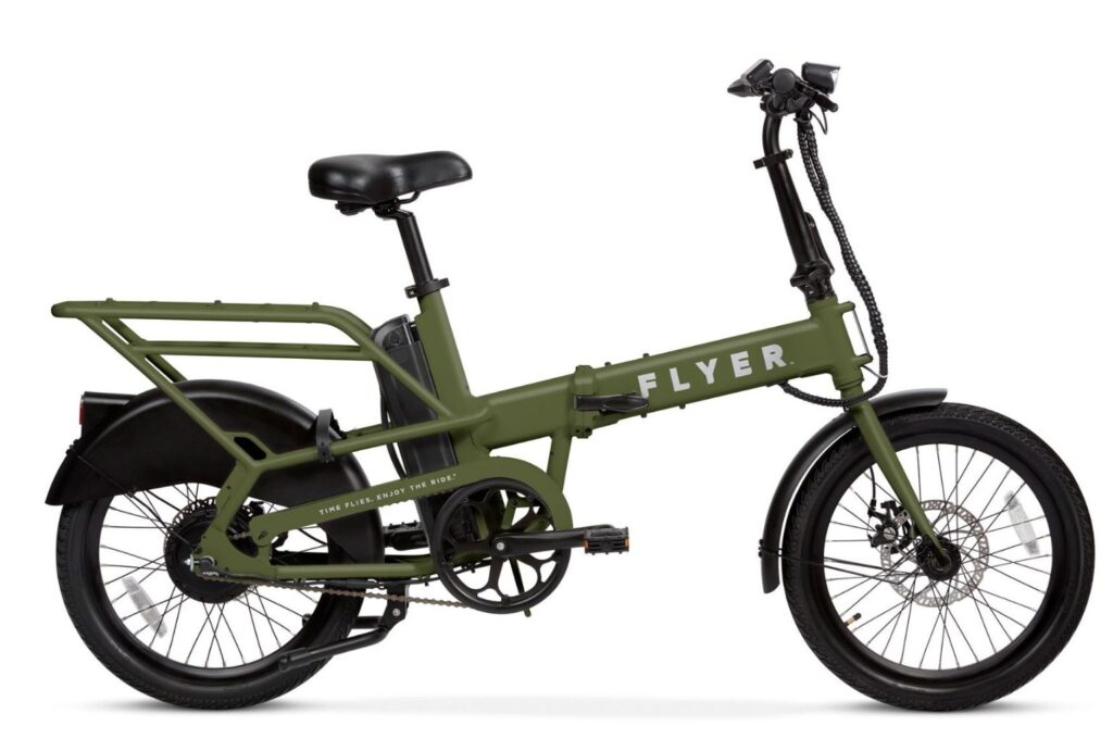 Green Flyer™ Folding Cargo E-Bike drive side