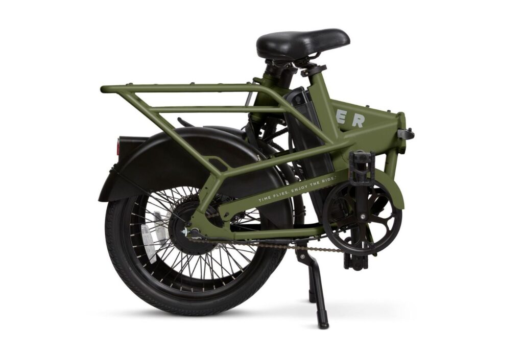 Green Flyer™ Folding Cargo E-Bike folded