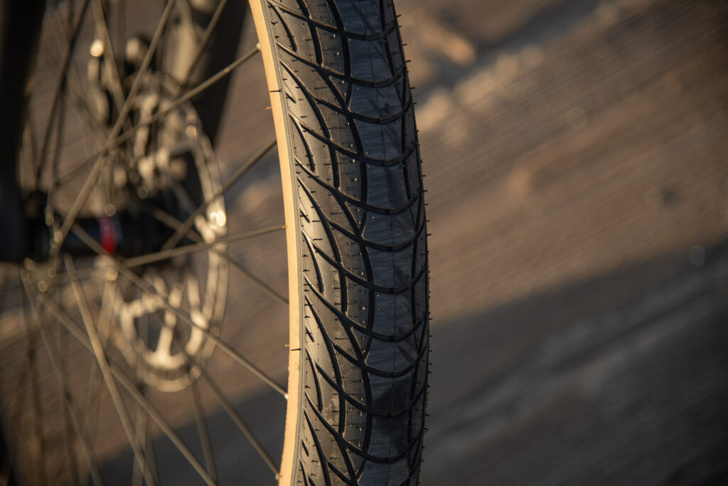 Up close shot of AIMA Santa Monica tire