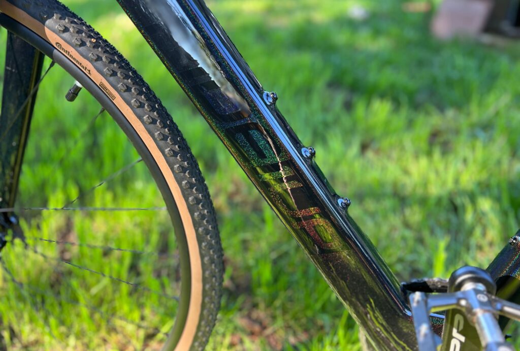 Close-up of CF Racer1's frame and paint